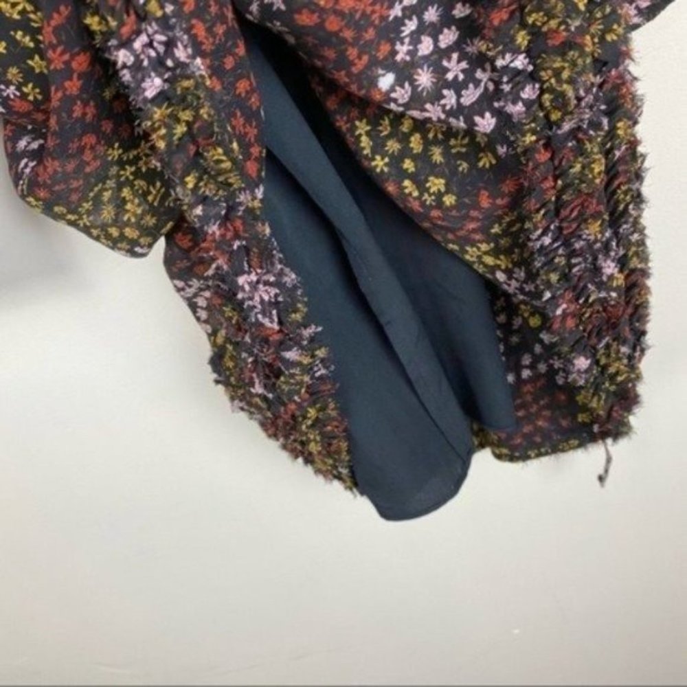 Joie Donetta Floral Balloon Long Sleeve Silk Dress - Picture 6 of 10